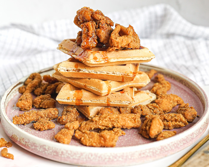 Vegan Chicken and Waffles