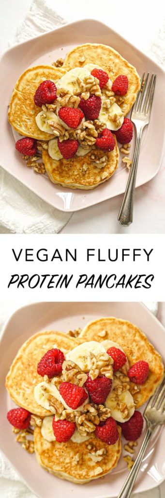 Vegan Fluffy Protein Pancakes