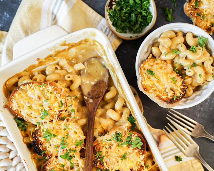 Vegan French Onion Mac & Cheese