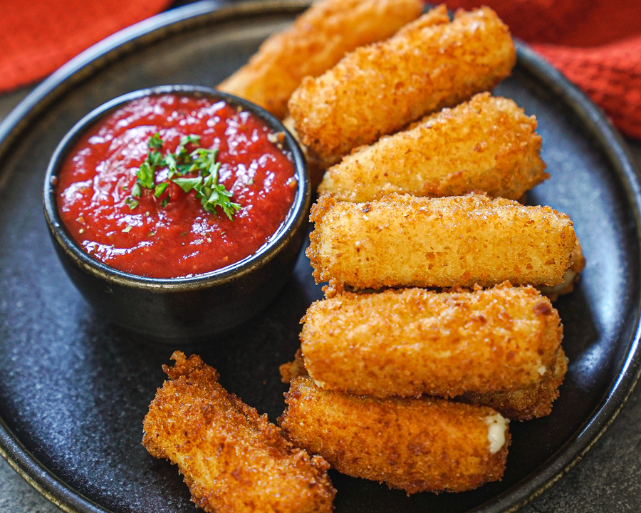 Vegan Mozzarella Sticks Recipe - The Edgy Veg