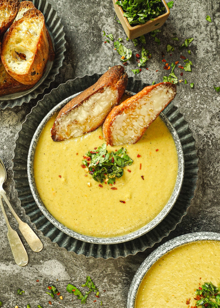 Broccoli Potato Soup Vegan