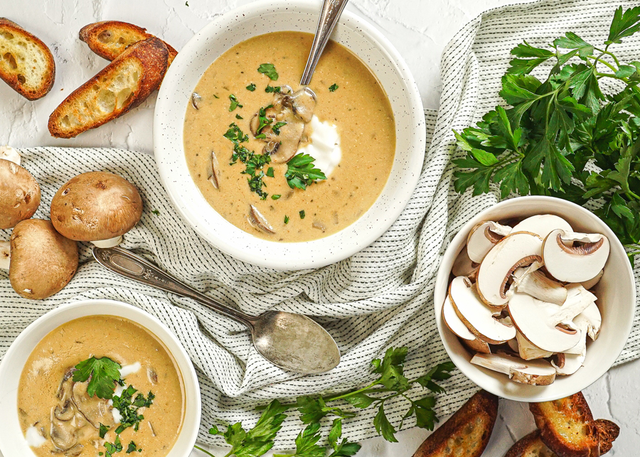 Vegan Hungarian Mushroom Soup