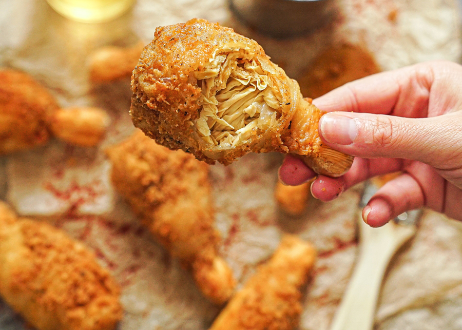 Vegan Fried Chicken with Skin