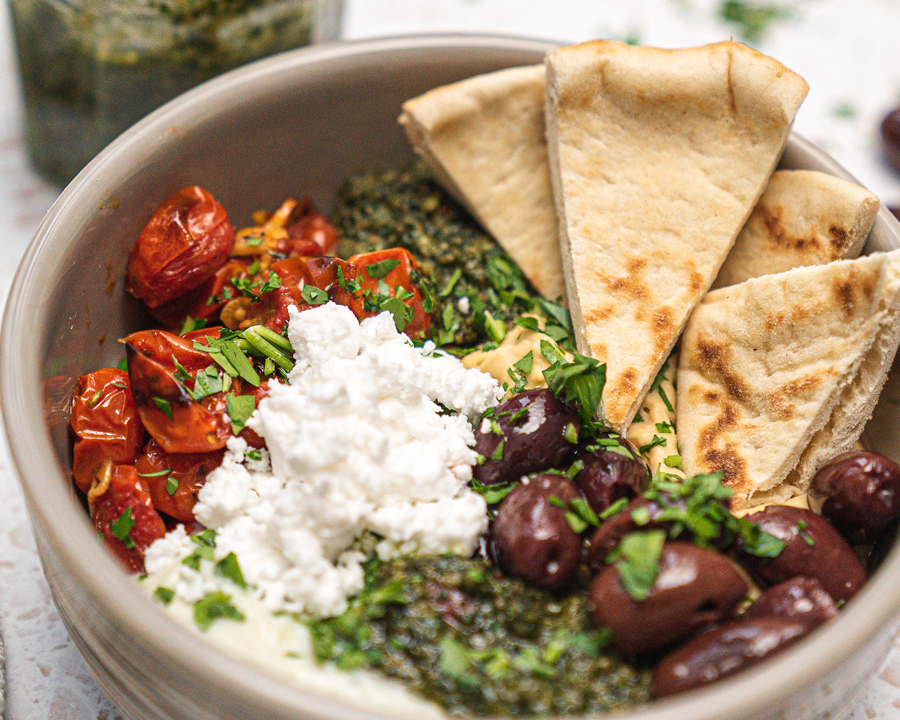 Roasted Vegetable Healthy Lunch Bowls - Beauty Bites