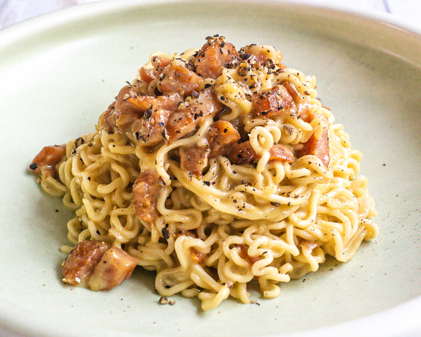 Vegan Ramen Carbonara