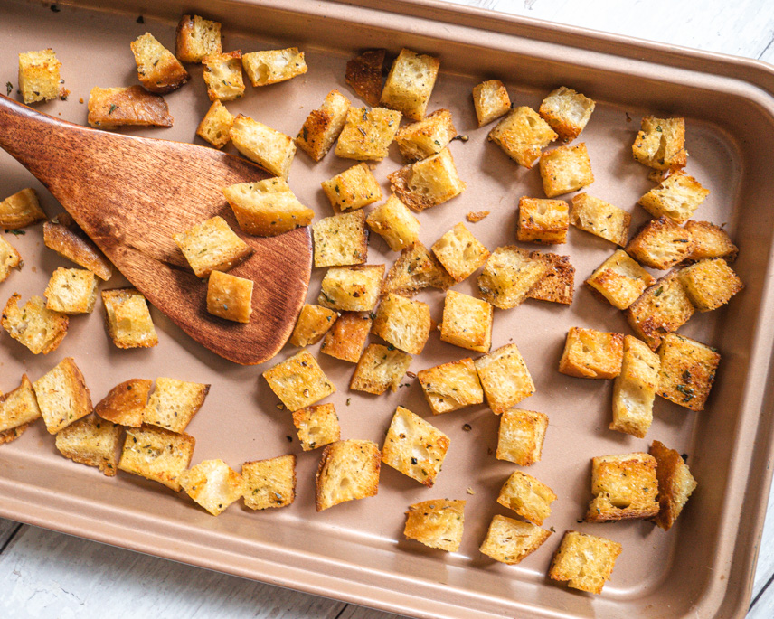 Homemade Sourdough Croutons Recipe