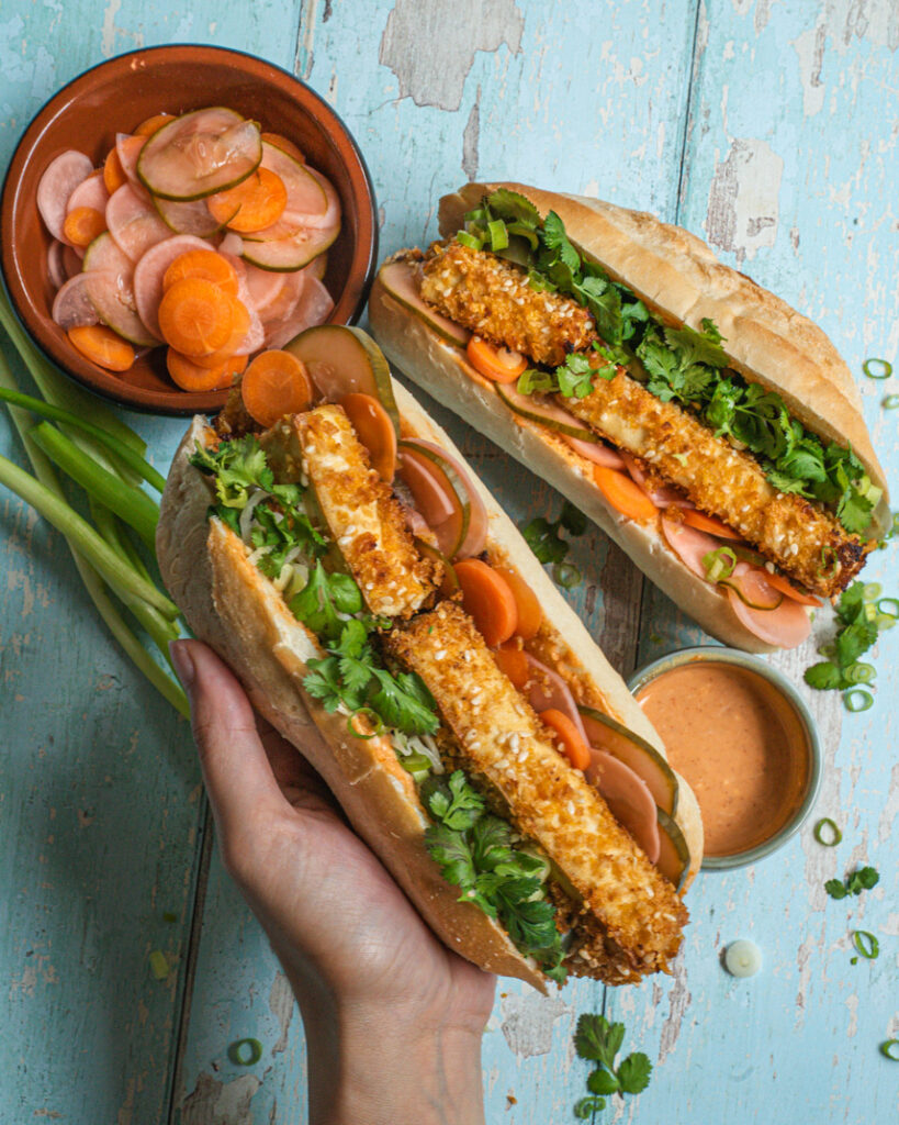 Tofu Banh Mi Sandwich