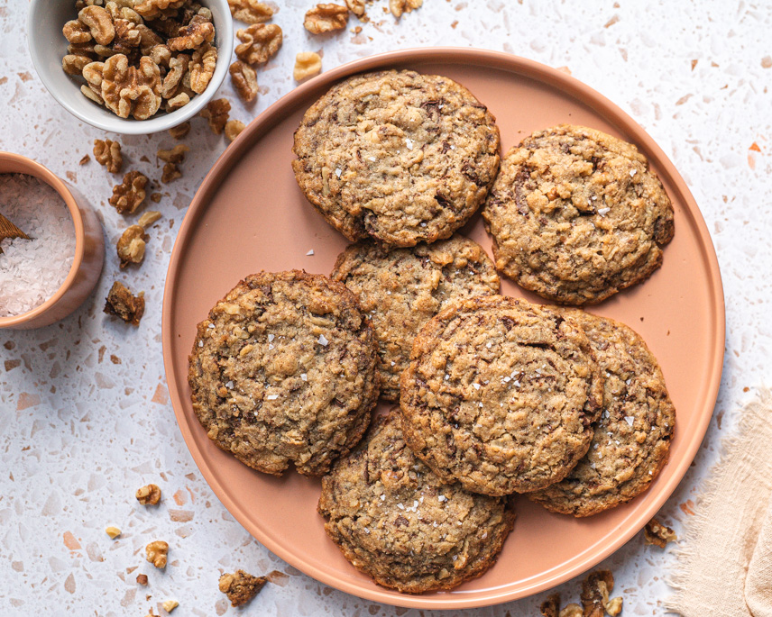 Vegan Chocolate Oatmeal Cookies Recipe - The Edgy Veg